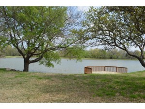 You can see the pond from the front yard.  It is just a short wa